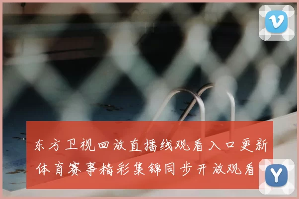 东方卫视回放直播线观看入口更新 体育赛事精彩集锦同步开放观看